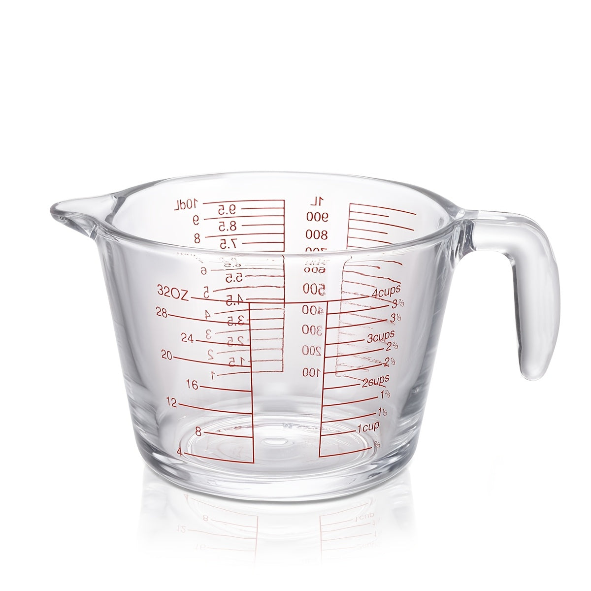 1/3pcs Glass Measuring Cups (10.14oz 16.91oz 33.81oz) Food Grade Measuring Cups - Microwave/Oven Suitable for Home Baking, Cooking, And Kitchen Essentials