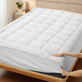Baffle Box Mattress Topper, Overfilled Down Alternative Pillow Top with 8–21 Inch Deep Pocket, Machine Washable in Twin Full Queen King