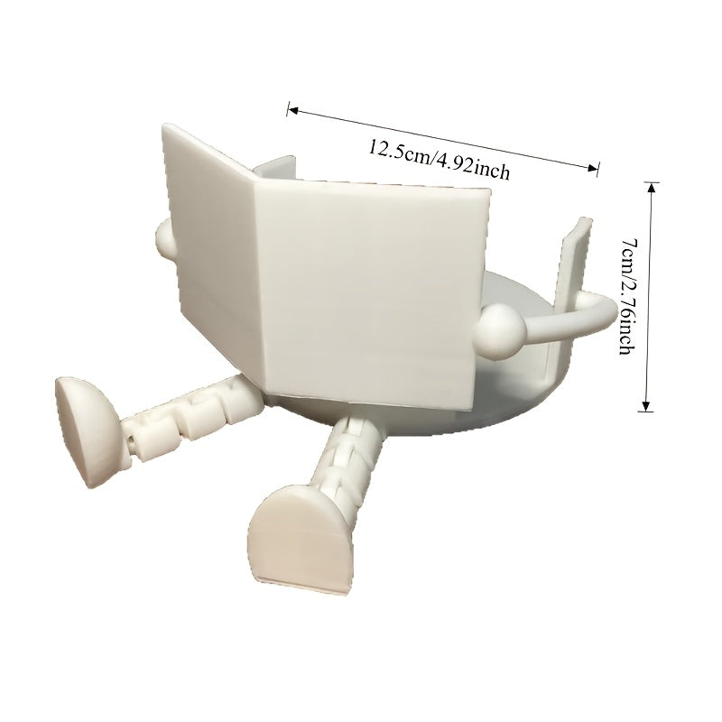 Playful Book-Loving Toilet Paper Holder, Available in Black And White, a Fun Bathroom Decoration Ideal for Holiday Gifting
