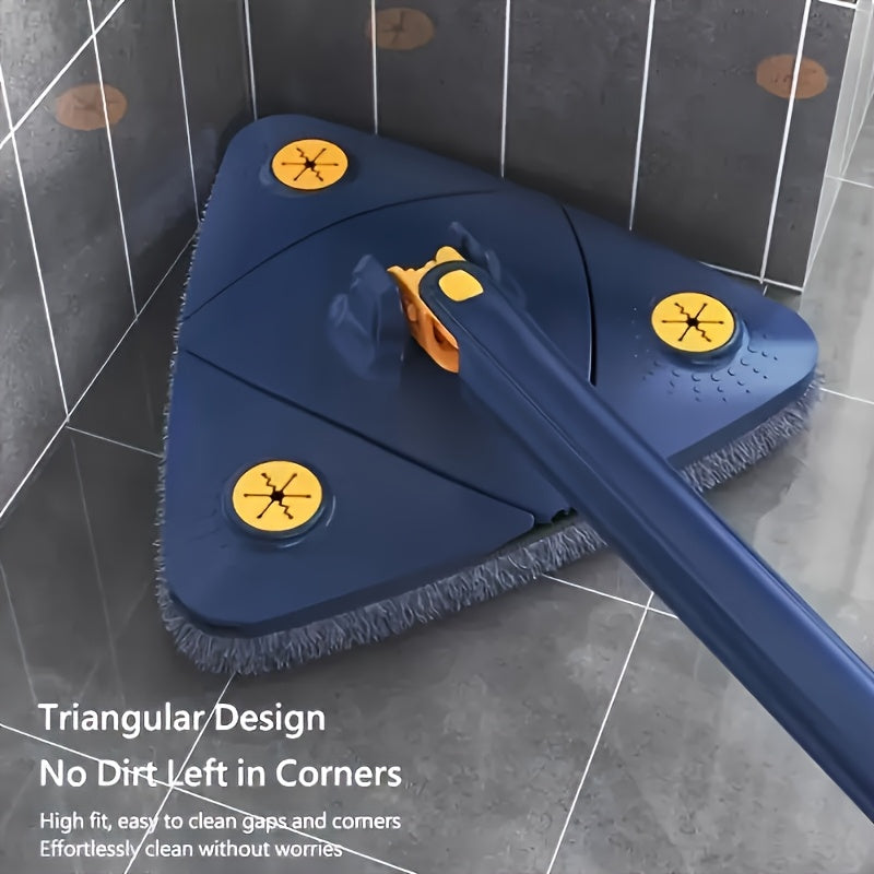 360° Rotating Mop - Hands-Free Wet/Dry Floor Cleaner with Long Handle, Multi-Surface Cleaning for Home, No Battery Required