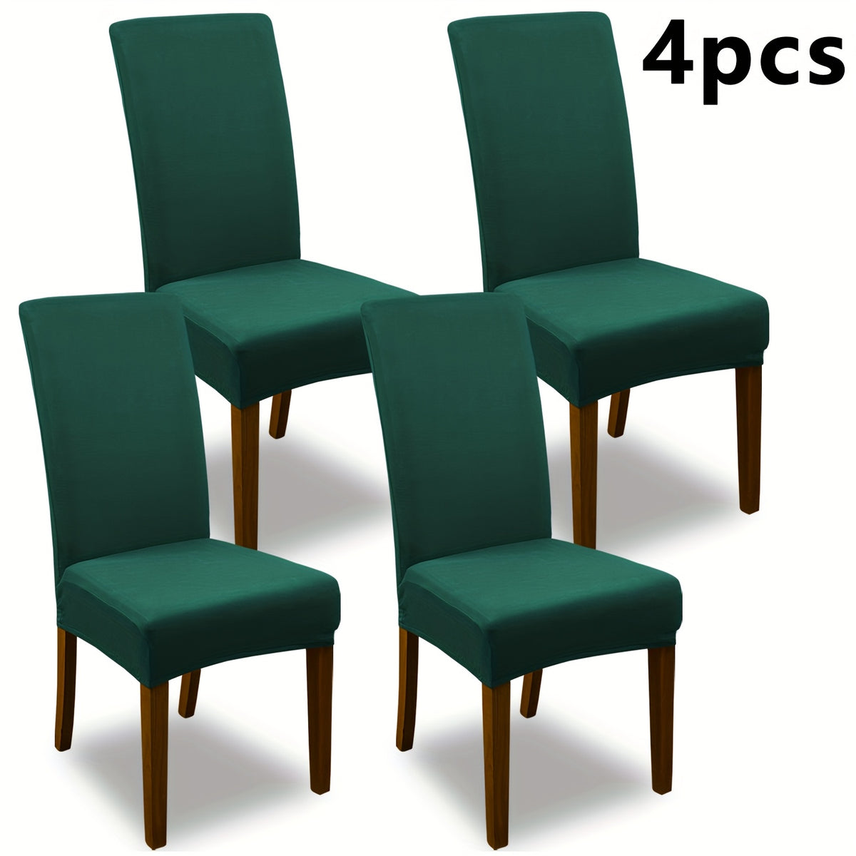 4pcs Set/6pcs Set Milk Elastic Home Kitchen Dining Chair Slipcover, Chair Cover, Furniture Protector For Wedding Office Living Room, Easy To Install, Suitable For Any Dining Chair.Halloween Gift, Halloween Home Decorations