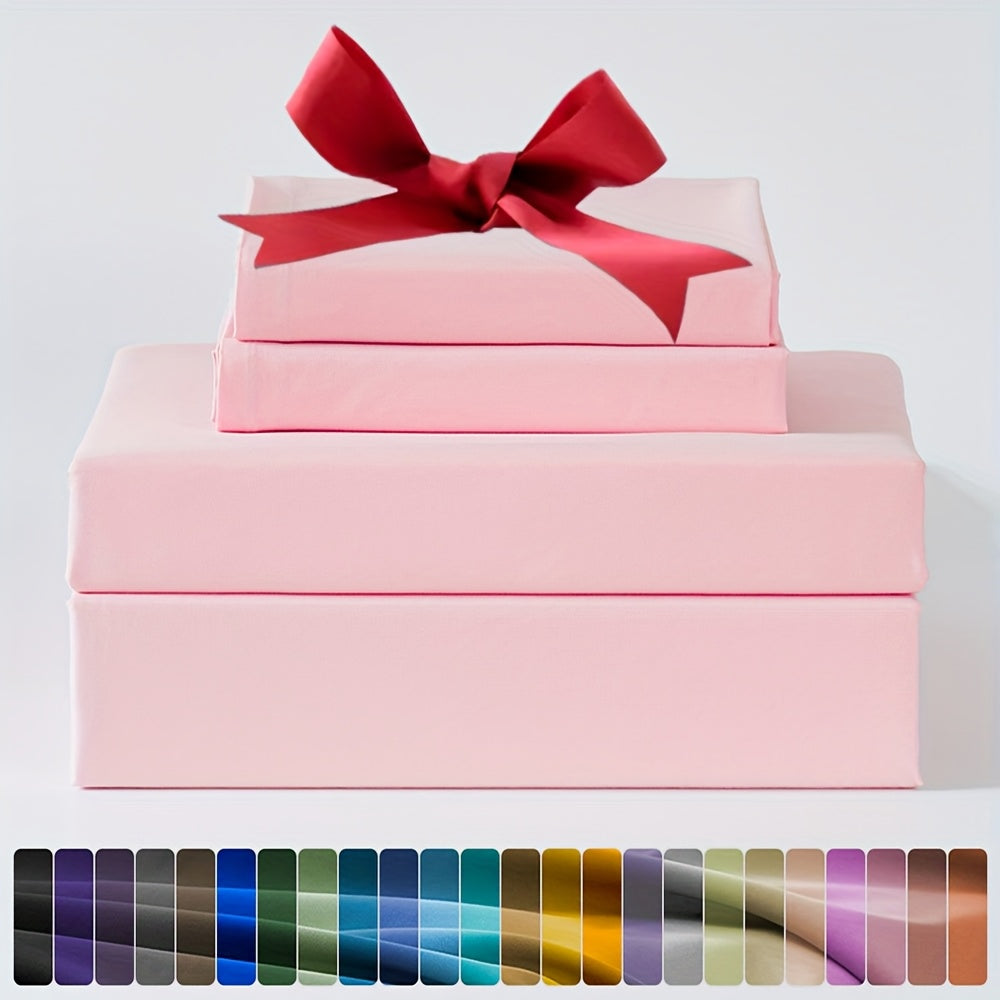 3/4pcs Ultra-Soft Microfiber Queen Size Cool Sheet Set - Hypoallergenic, Breathable with (14" - 17") Deep Pocket, Shrink & Fade Resistant - Includes Flat Sheet, Fitted Sheet, And 1/2 Pillowcases - Ideal for Queen & King Sizes - Gifts, Random Color