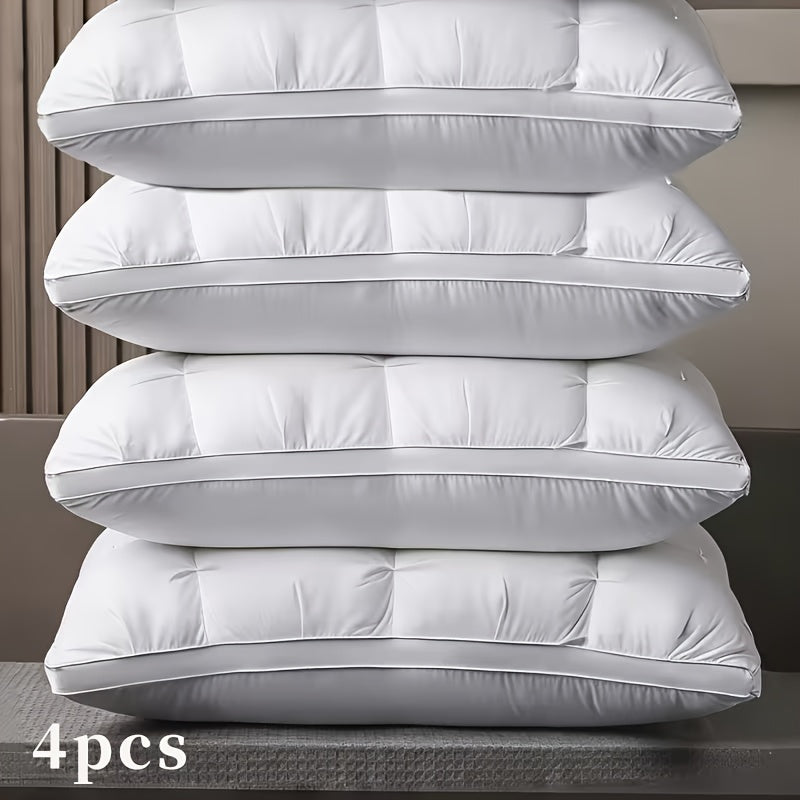 2/4pcs Luxury 5-Star Hotel Quality Pillows, Ultra-Soft for Side Back Stomach Sleepers, Machine Washable, Perfect for Home, Bedroom, And Hotel Use - The Perfect Gift for All Seasons, Home Bedding, Bedroom