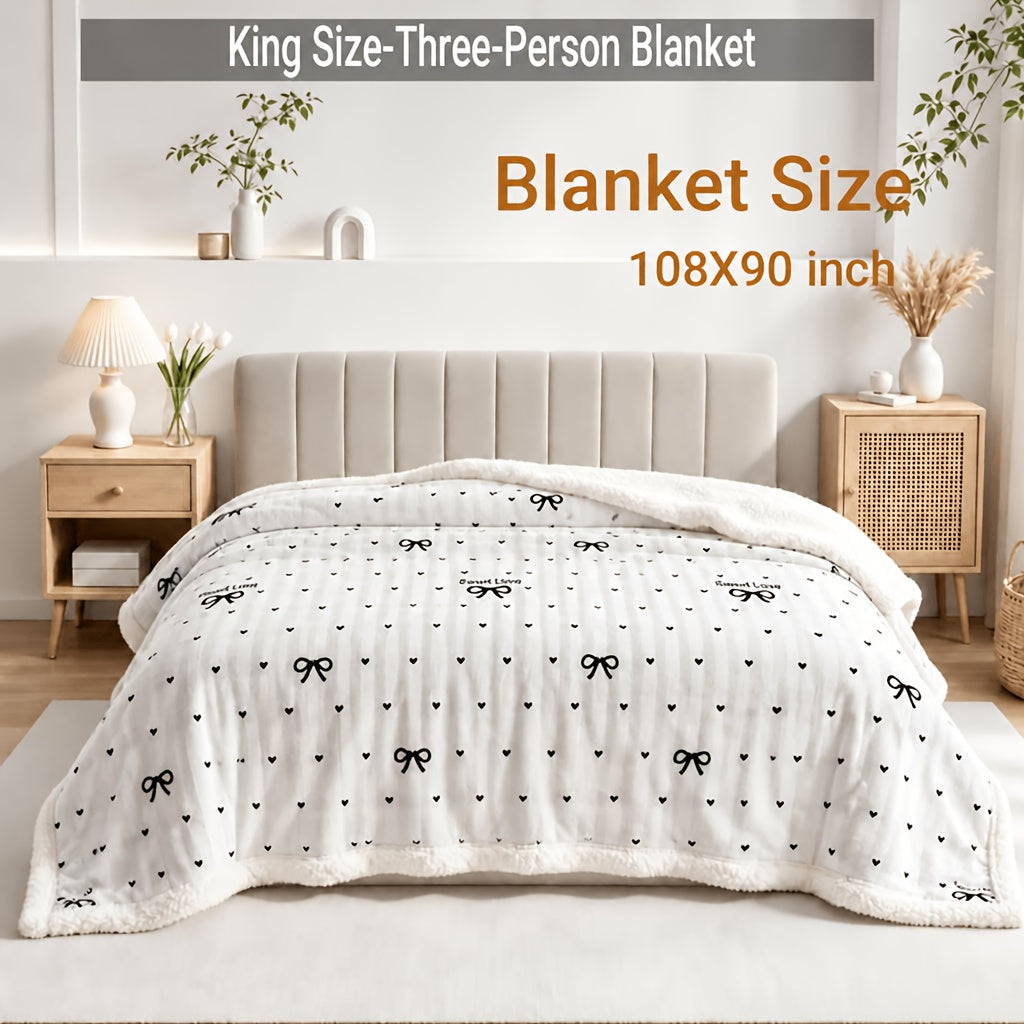 Heavyweight Bed Blanket, High Quality Luxury Fall Blankets, Machine Washable King Size Blanket, Gravity Blanket For Sofa Cover, Blanket For Sofa, Dormitory And Bedroom Cozy Bedding, Fall Room And Bedroom Decor, Halloween Gifts