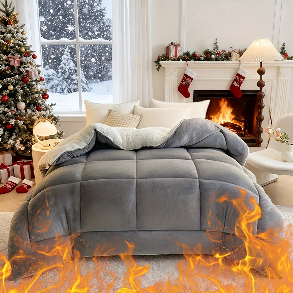 Sheep Blanket Single Bed Size Extra Thick Plush Flannel Blanket for Sofa and Bed, Microfiber Lightweight Reversible Soft Cozy Warm Luxury Bed Blanket