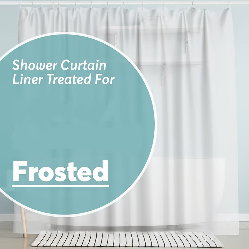 Bathroom Shower Curtain Plastic Shower Curtain Premium PEVA with Rust-Proof Grommets Clear 8G Bathroom Additions 72X72 (Randomly Gift Bath Balls)