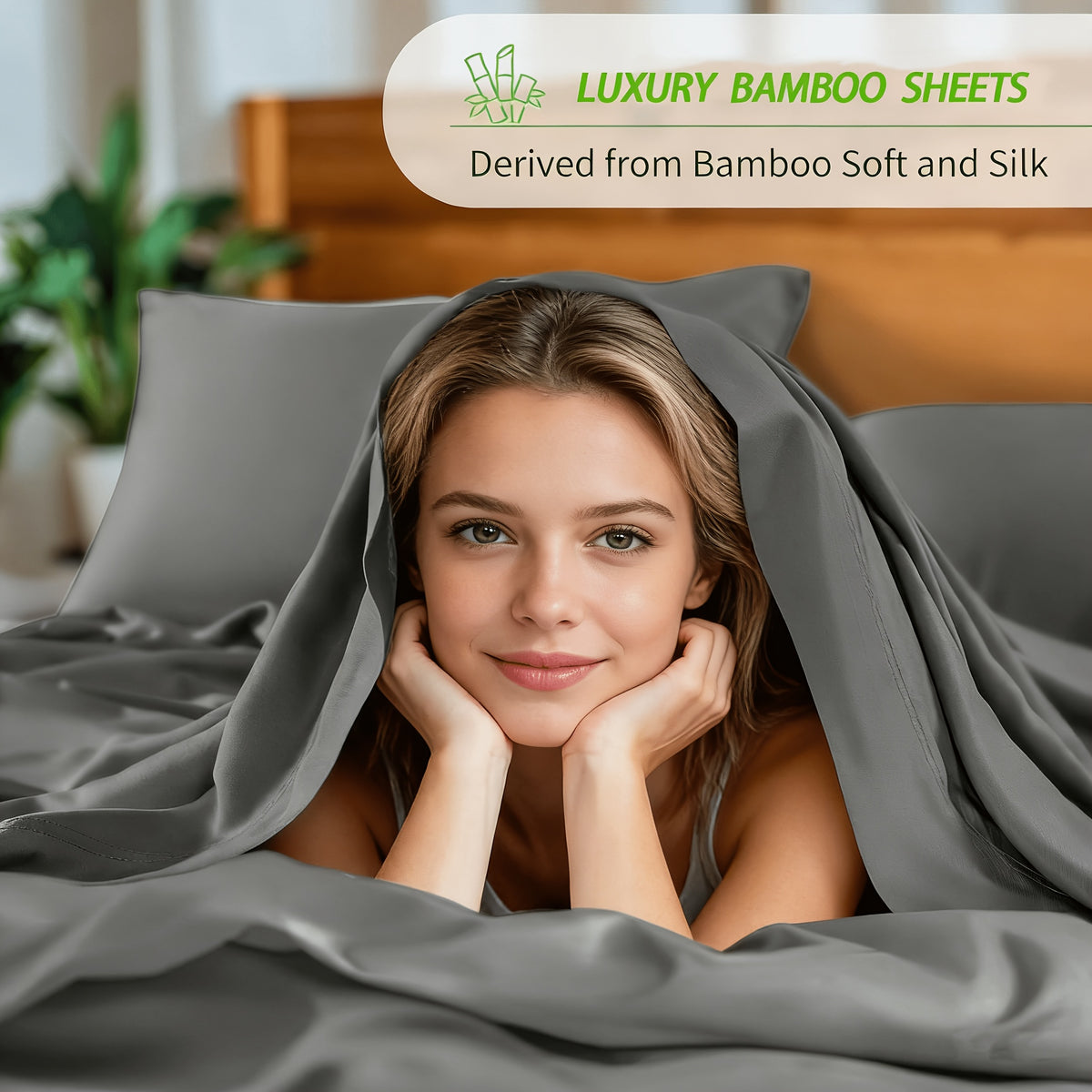 For Extra Deep Pocket Queen Size Sheets - 3/4pcs Breathable And Cooling Bamboo Bed Sheet Set, Luxury, Soft Wrinkle-Free for Extra Deep Mattresses, Room Decor, Kids Sheet And Pillowcase Sets