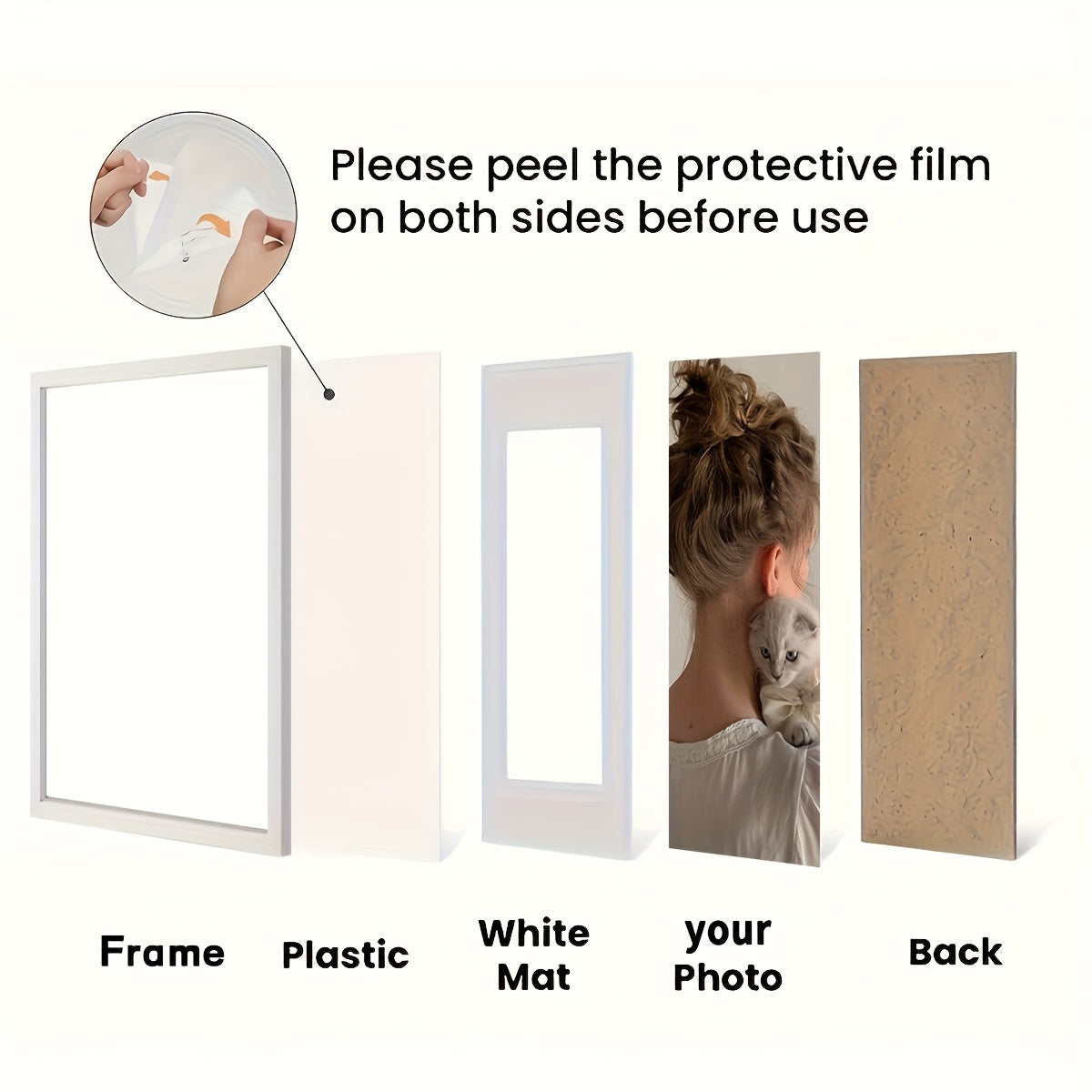 3pcs Classic Style 12x16in Vertical Oblong Poster Frames, Manufactured Wood Wall Decor for Bedroom and Office, Horizontal & Vertical Hanging, No Electricity Needed, Cute Room Decor, Multi-color, Photo Frames, Without Photo Paper