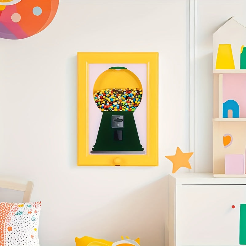 Candy Dispenser, Perfect Christmas Gift Candy Distribution Frame, A Square Frame Hanging on The Wall with Candy Distribution Function, Convenient for Obtaining Candy, Suitable for Schools And Families, Halloween, Christmas Gifts
