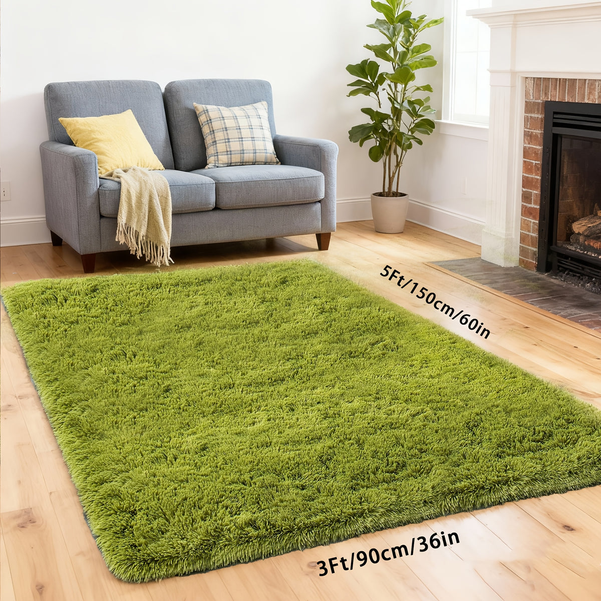 A Super Soft Thick Plush Carpet, Fluffy And Soft, Suitable for Bedroom Indoor Carpet, Non-Slip Soft Machine Washable Carpet,Ideal for Bedroom, Living Room,Study, Dorm,,Home Decor, Christmas Gift, Christmas Decor