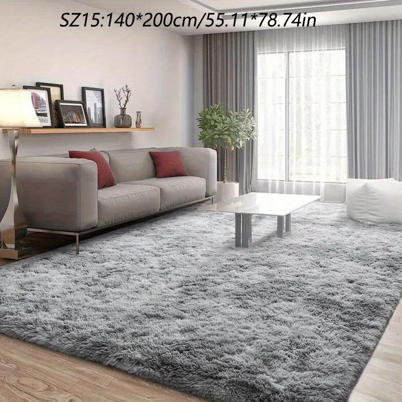 A Luxurious Square Tie-Dye Rug Made from Upgraded Soft Plush Fabric, Available in Various Colors. It Features a Non-Slip Backing, Is Absorbent And Durable, And Can Be Machine Washed, Making It Perfect for Living Rooms, Offices, Bedrooms, Home Decor