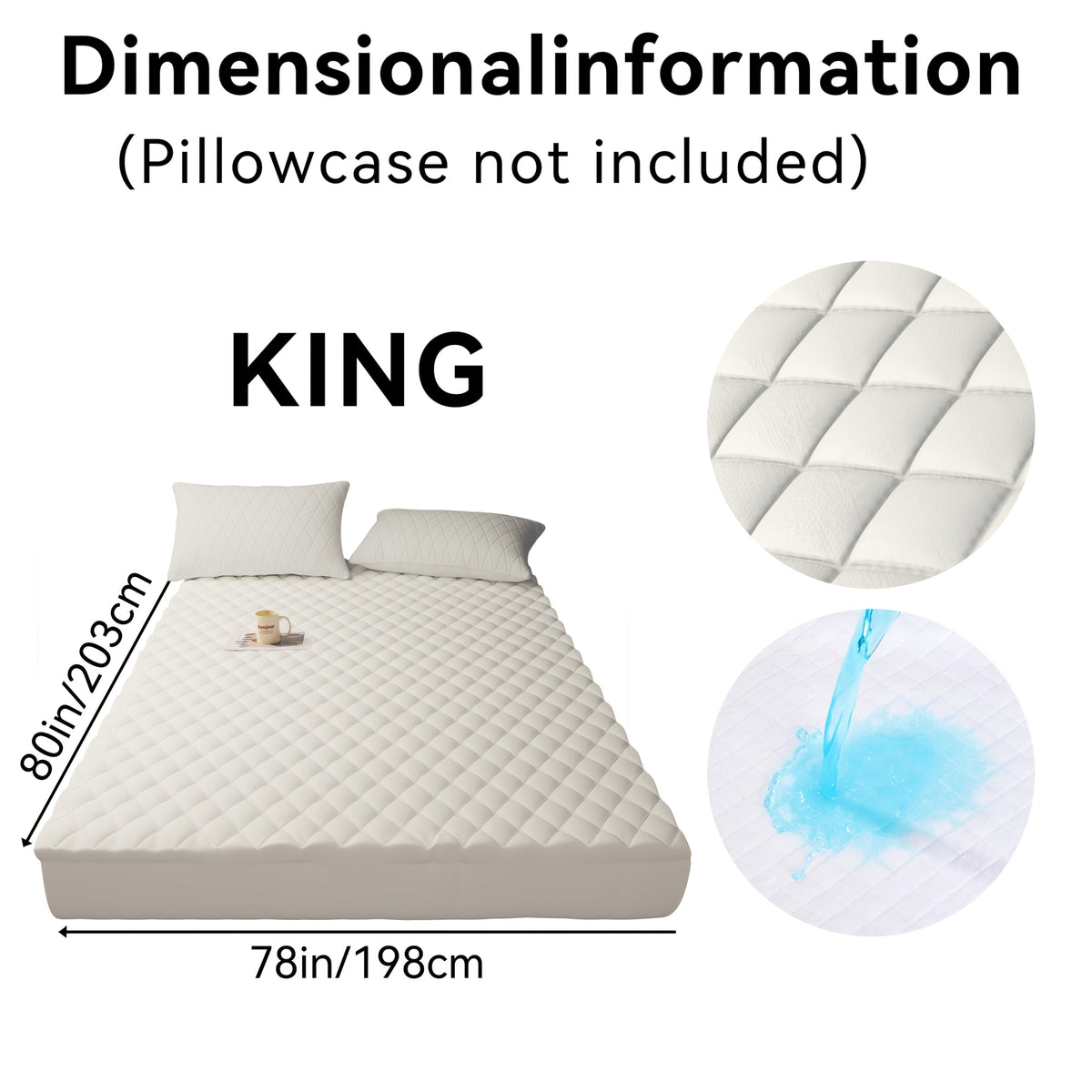 1pc Modern Waterproof Non-Slip Kids & Children Mattress Protector, Solid Color Quilted Bed Cover with 9-15 Inches Deep Pocket, Effective Barrier & Breathable Bedding, Ideal for Bedroom, Guest Room And Hotel, Available In Random Colors(No Pillowcases)