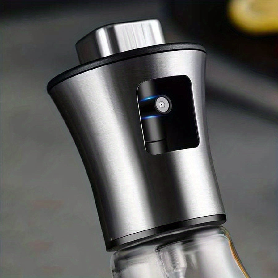 Oil Sprayer for Cooking - Stainless Steel Oil Spray Bottle, Pressurized Spray Glass Oil Spray Pot, Kitchen Olive Oil Cooking, Barbecue Restaurant Oil Spray Bottle, Christmas Essentials