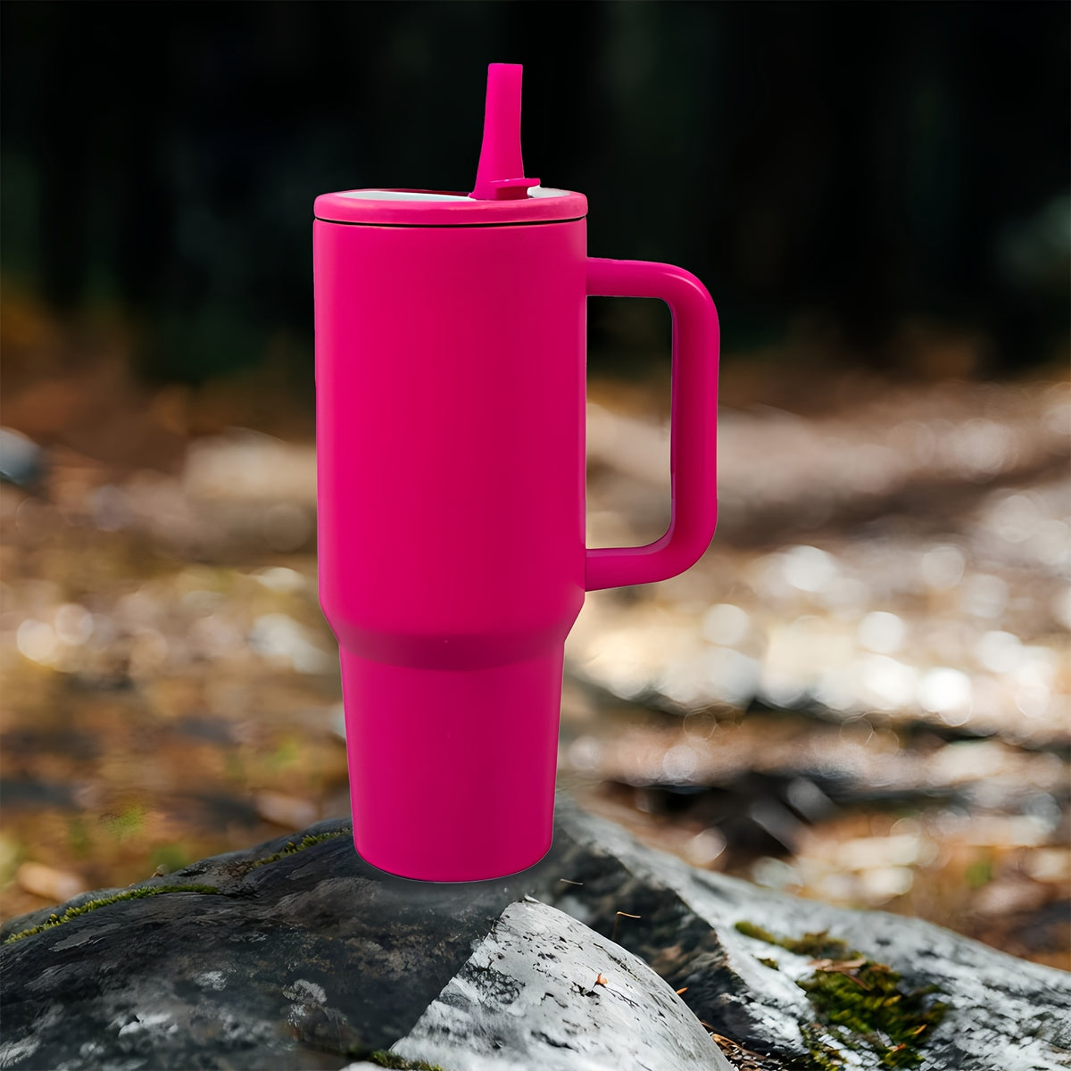 1pc Foldable Straw Stainless Steel Insulated Tumbler with Lid And Straw, Double Wall, 6 Colors Available, Keeps Hot 12H/Cold 24H, Suitable for Home, Office, Car, And Travel, Great for Christmas, Thanksgiving, And Birthday Gifts, Local Warehouse.