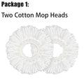 Spin Mop and Bucket Set with Stainless Steel Wringing Basket, 360-Degree Swivel Head and 35–46 Inch Adjustable Handle, Replacement Head Option