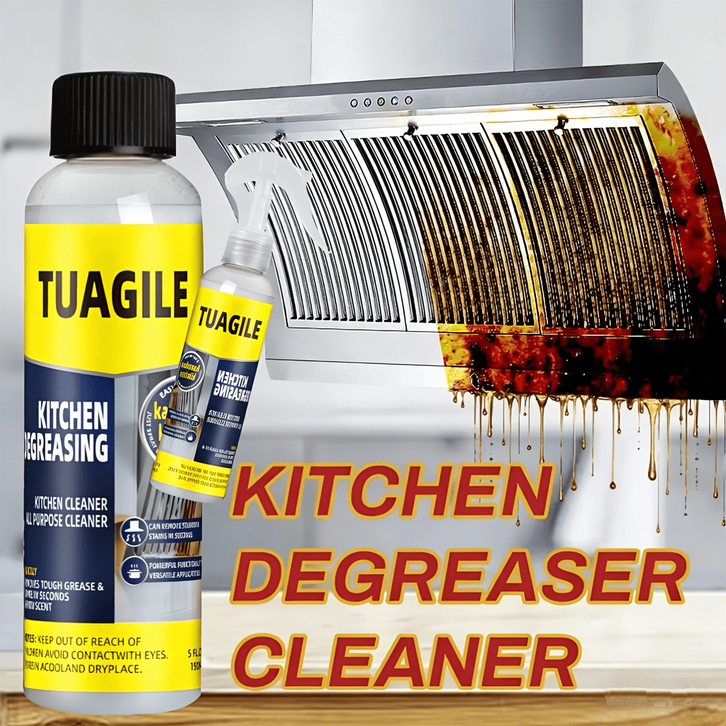 Heavy-Duty Kitchen Grease & Stain Remover Fast-Acting Spray for Stovetops and Walls. Wipes Clean Instantly, Leaving No Sticky Residue. The Ultimate Household Kitchen Grease Buster Versatile Stain Removal for Pots, Pans, and Utensils. Highly Efficie