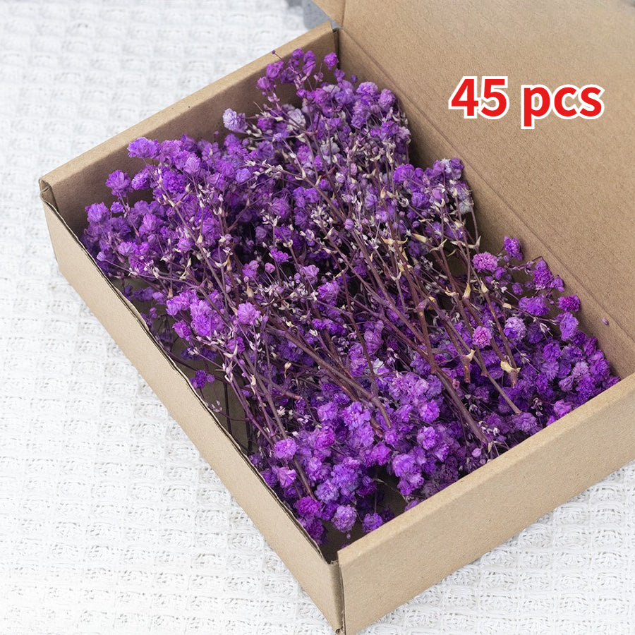 45pcs Mini Artificial Flowers Bouquet - Realistic Fake Flowers Suitable for Home Wedding Party Decor, Durable Plastic Suitable for DIY Crafts, Vase Fillers, Table Centerpieces, Vine Arrangements with White Green Pink Blue Bouquets for/