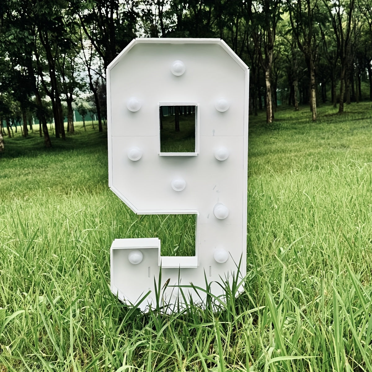 Warm White 3Ft/91.5Cm/36Inch Party Numbers - Birthday, Anniversary, Wedding Decorations, 3D KT Board 3Ft Tall Glowing Sign with Easy Snap Assembly (Battery Not Included)