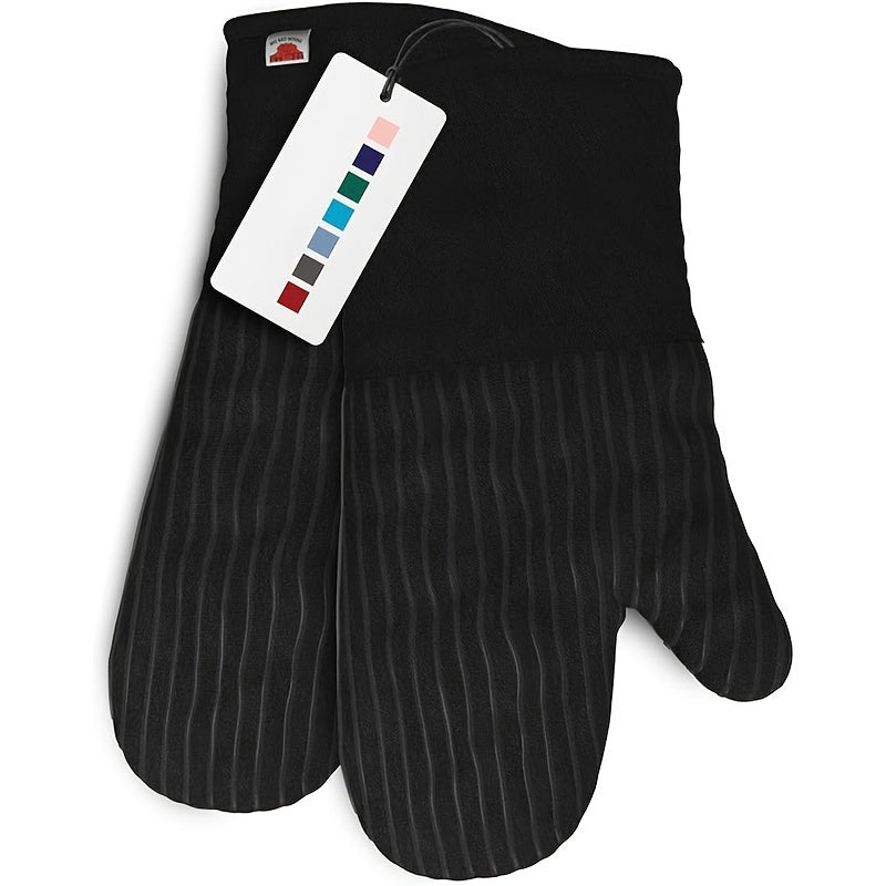 6pcs Oven Mitts And Pot Holders/ 1 Pair Oven Mitts, Kitchen Oven Glove High Heat Resistant Oven Mitts And Potholder With Non-Slip Surface For Cooking, Mother'S Day Gift