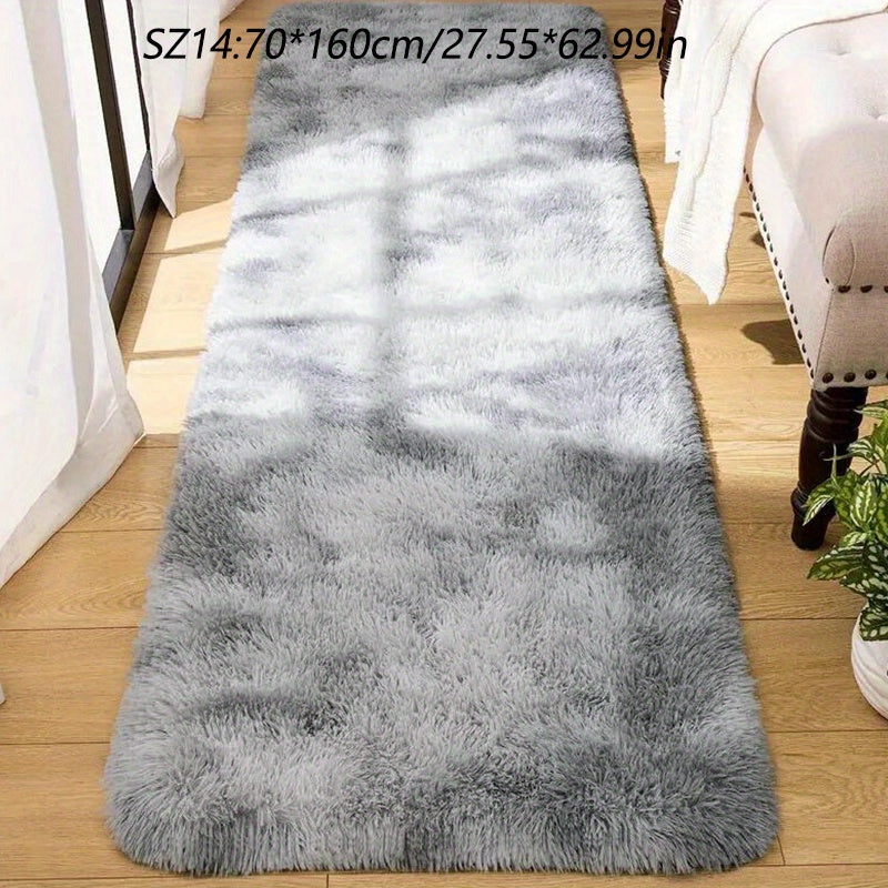 A Luxurious Square Tie-Dye Rug Made from Upgraded Soft Plush Fabric, Available in Various Colors. It Features a Non-Slip Backing, Is Absorbent And Durable, And Can Be Machine Washed, Making It Perfect for Living Rooms, Offices, Bedrooms, Home Decor