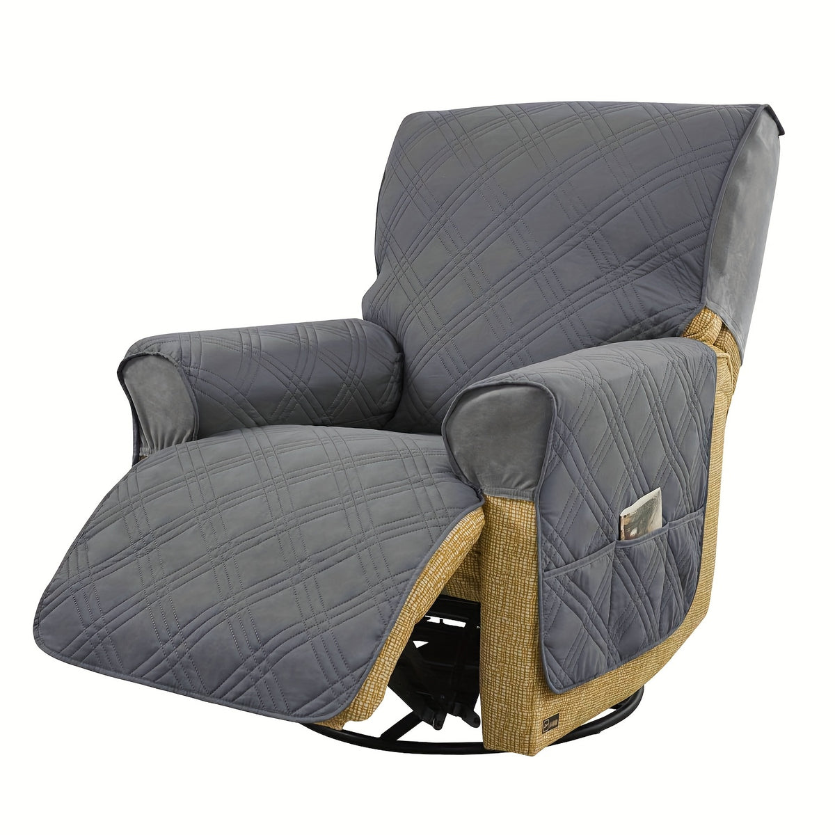 (S/L)1pc All-In-One T-Cushion for Comfort And Style Classic Style Armchair Cover, Double-Sided Anti-Slip Armchair Cover, Elastic Band Closure, Machine Washable, for Comfort And Style, Pet-Friendly, All-Season Use, Halloween, Christmas