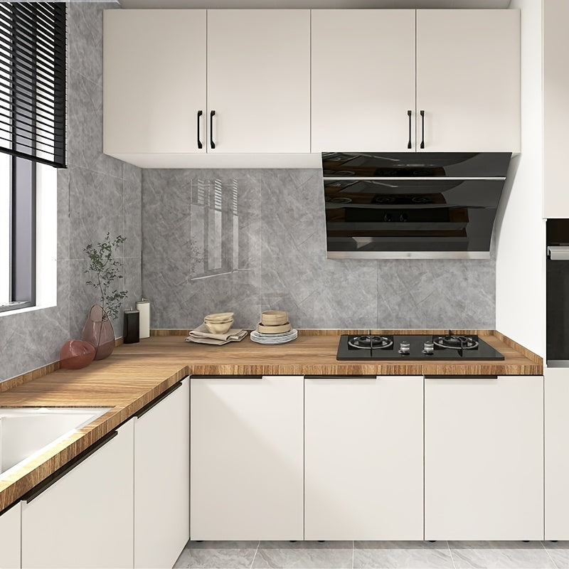 20/50pcs 3D Marble Wall Tiles Wallpaper, Self-Adhesive Foam Wall Panels, Home Decoration Wall Stickers, Peel And Stick, Easy to Clean And Cut, Suitable for Renovation of Bathrooms, Living Rooms, Kitchens, Bedrooms, Not Real Tile (Grey Marble)