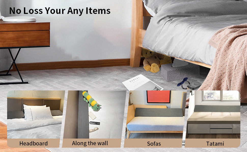 Bed Wedge Pillow for Headboard, Bed Gap Filler, Triangle Pillow Wedge for Rest Sleeping Reading, Between Your Headboard and Mattress
