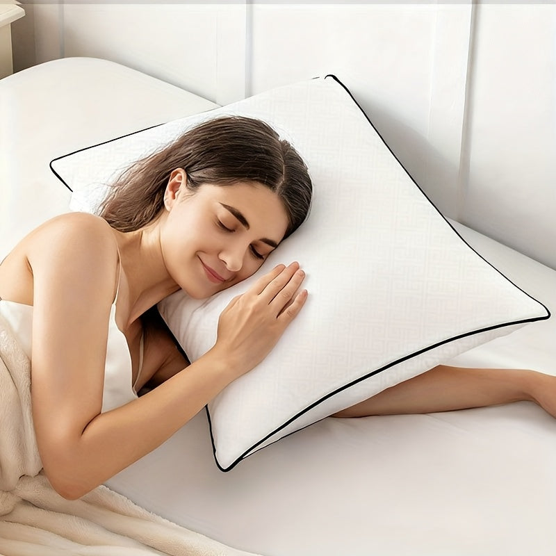 4/2pcs Soft Hotel Series Pillow, Sleep Pillow, Super Rebound, Standard Size Cooling Pillow, Suitable for Lying Down, Prone Or Side Lying, Super Soft Down Replacement for Microfiber Filled Pillows, Women'S Gift, Christmas Gift