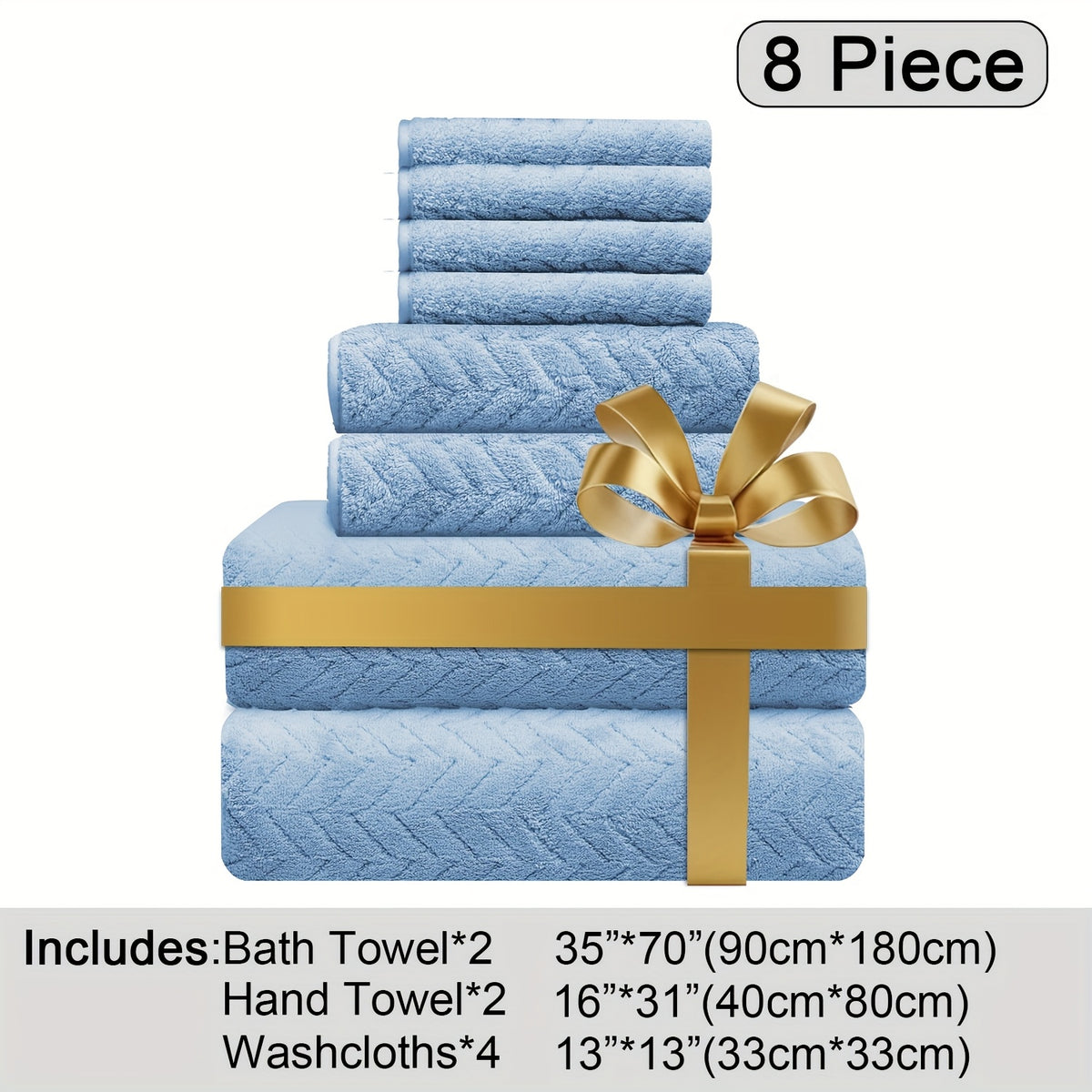 Oversized Bath Towels Set, Extra Large Towel Microfiber Soft XL Bath Sheet Super Absorbent Bathroom Towels Set Quick Dry Plus Size Shower Towels for Family Hotel, Wash Cloths