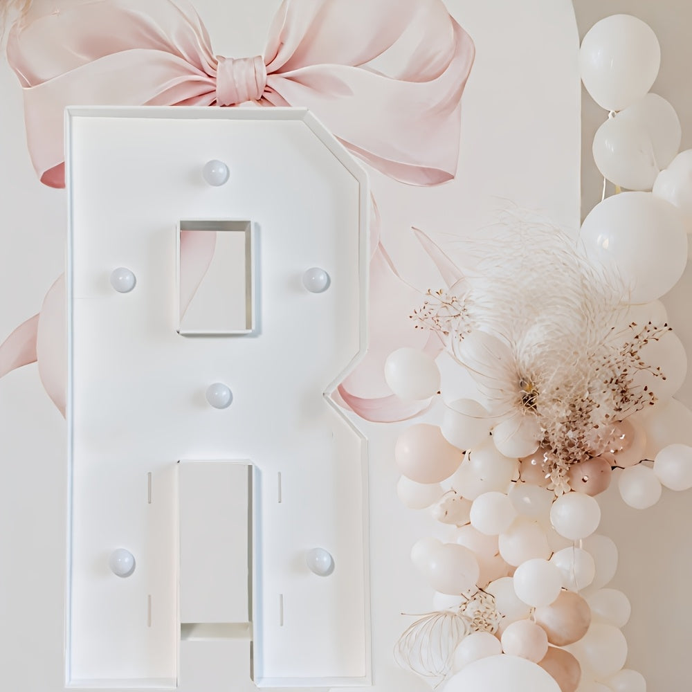 Warm White Lighted Letter Boards, 3FT GBC/MARRY ME//LOVE/HBD for Birthdays, Anniversaries & More Wall Pediments KT Board Marquee Letters Light