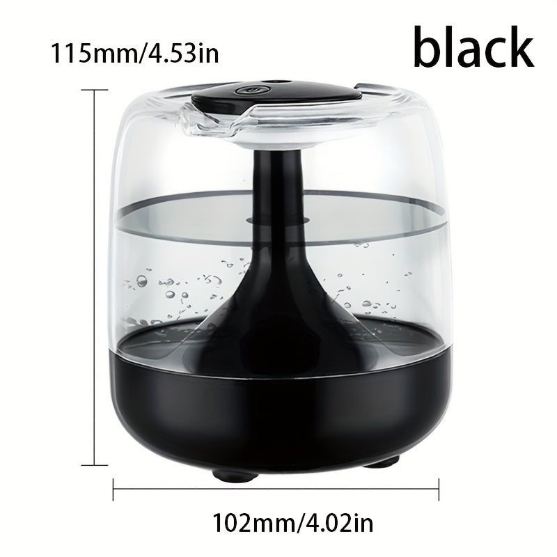 Quiet USB-Powered Humidifier Suitable for Home with 7-Color Night, Operation, Low Noise (26dB), Visible Water Level Indicator & 24 Runtime - ABS Cool Mist Diffuser for Bedroom,, Office, Perfect Gift for &