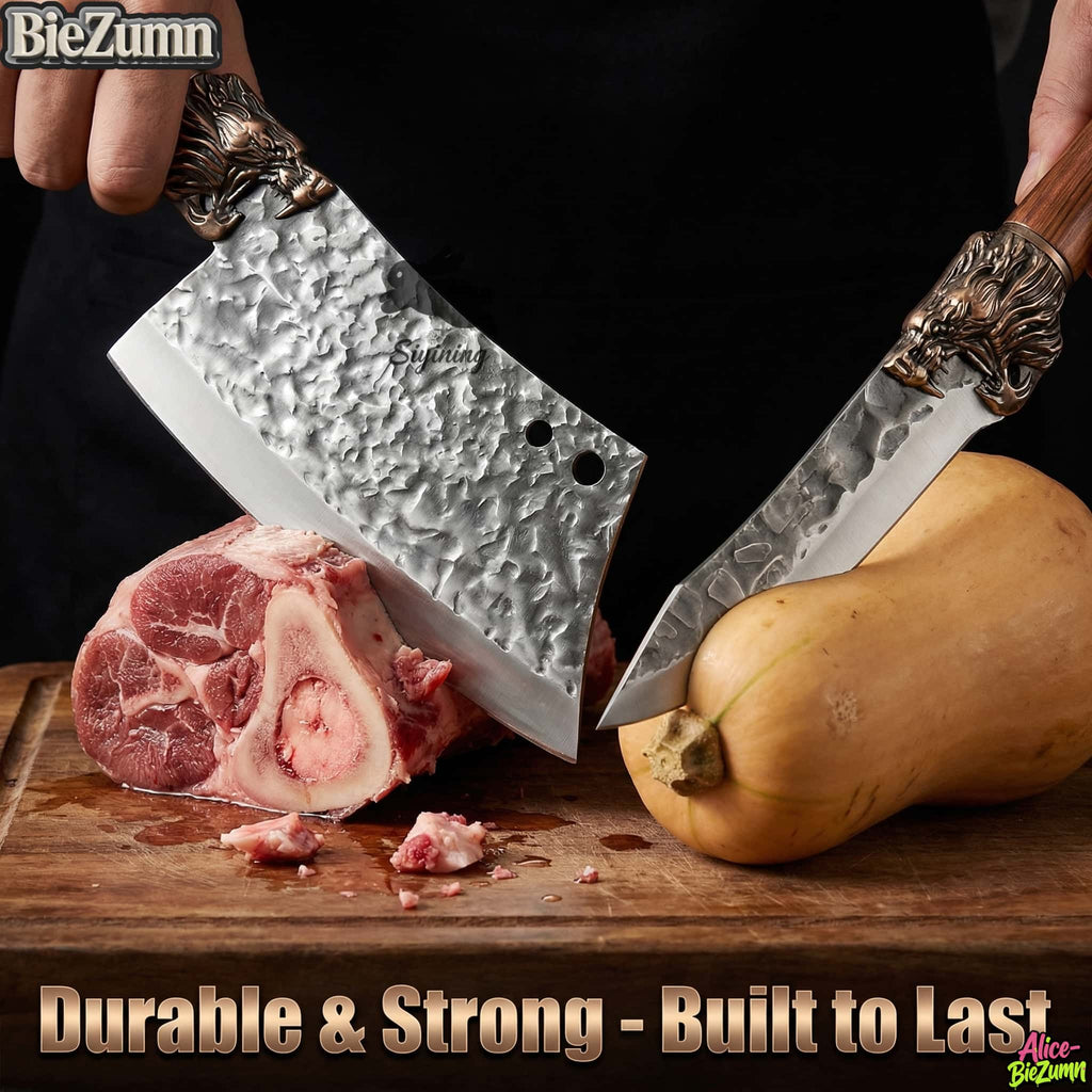 7/3pcs Stainless Steel Kitchen Knife Set- Professionally Crafted Kitchen Knives, Including a Bone Knife, Slicing Knife, Carving Knife, Peeler, Butcher Knife, Kitchen Scissors, Ultra-Sharp Bone Knife, Suitable for Meat And Fish, Fruits