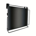 Foldable Cabinet Door Shelf, Stainless Steel Hanging Storage Rack in Black or Silver for Space-Saving Kitchen Organization and Bathroom Storage