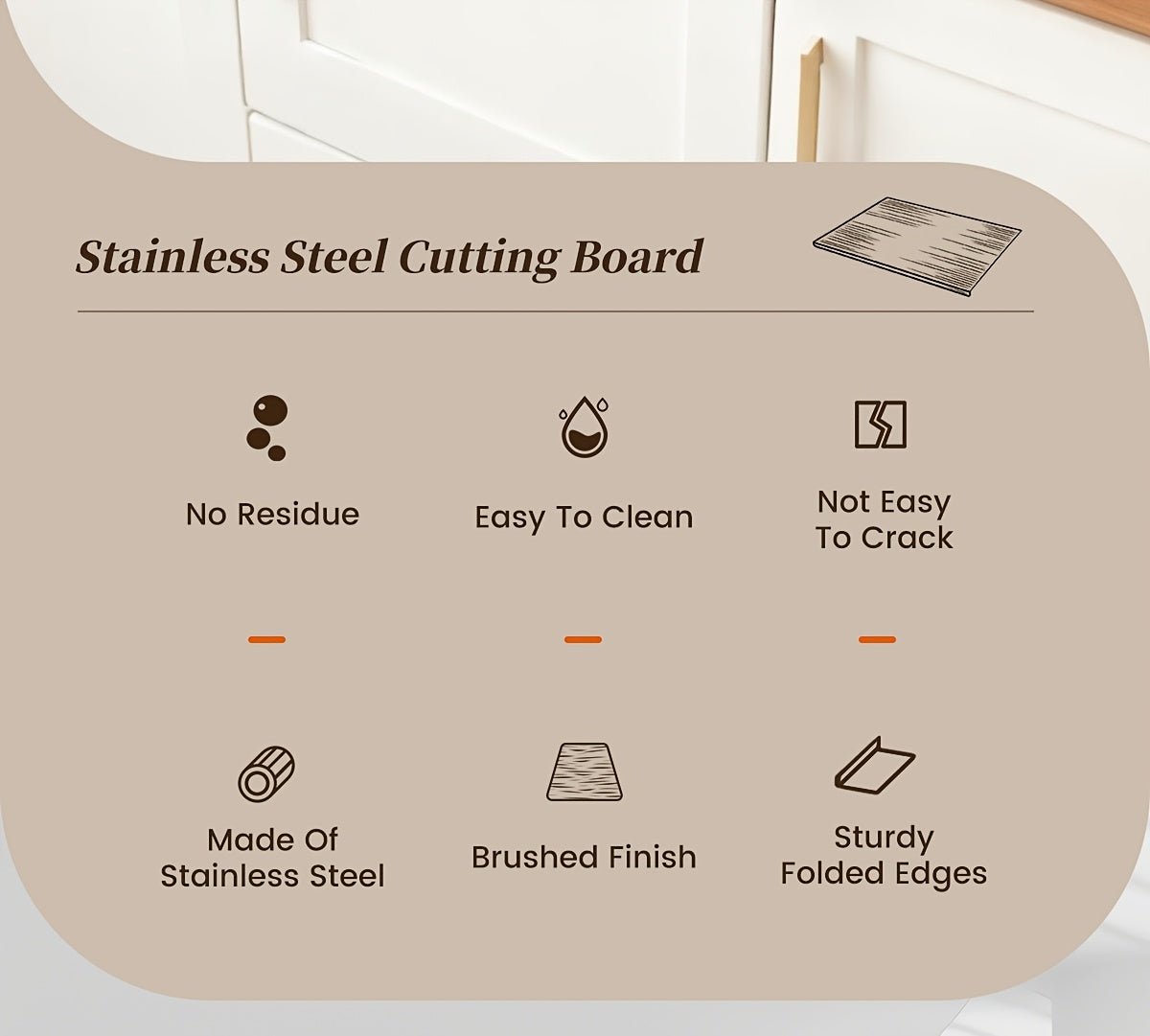 304 Stainless Steel Cutting Board Butcher Block Household Rolling Board Kitchen Supplies