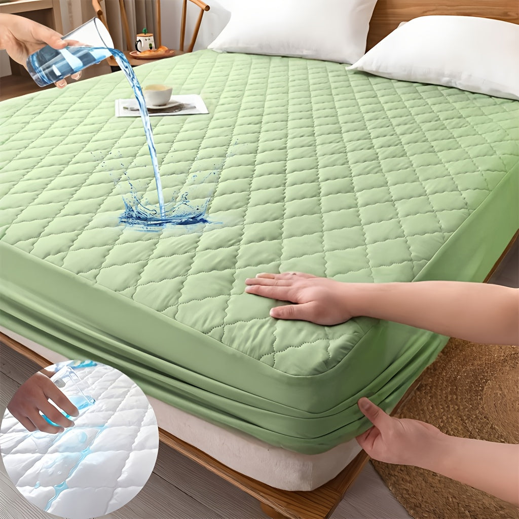 Fitted Sheet Mattress Protector- 100% Polyester, Full Coverage Bedding Cover with Secure Fit, Machine Washable, for Bedroom, Guest Room, with Deep Pocket, Fitted Bed Sheet