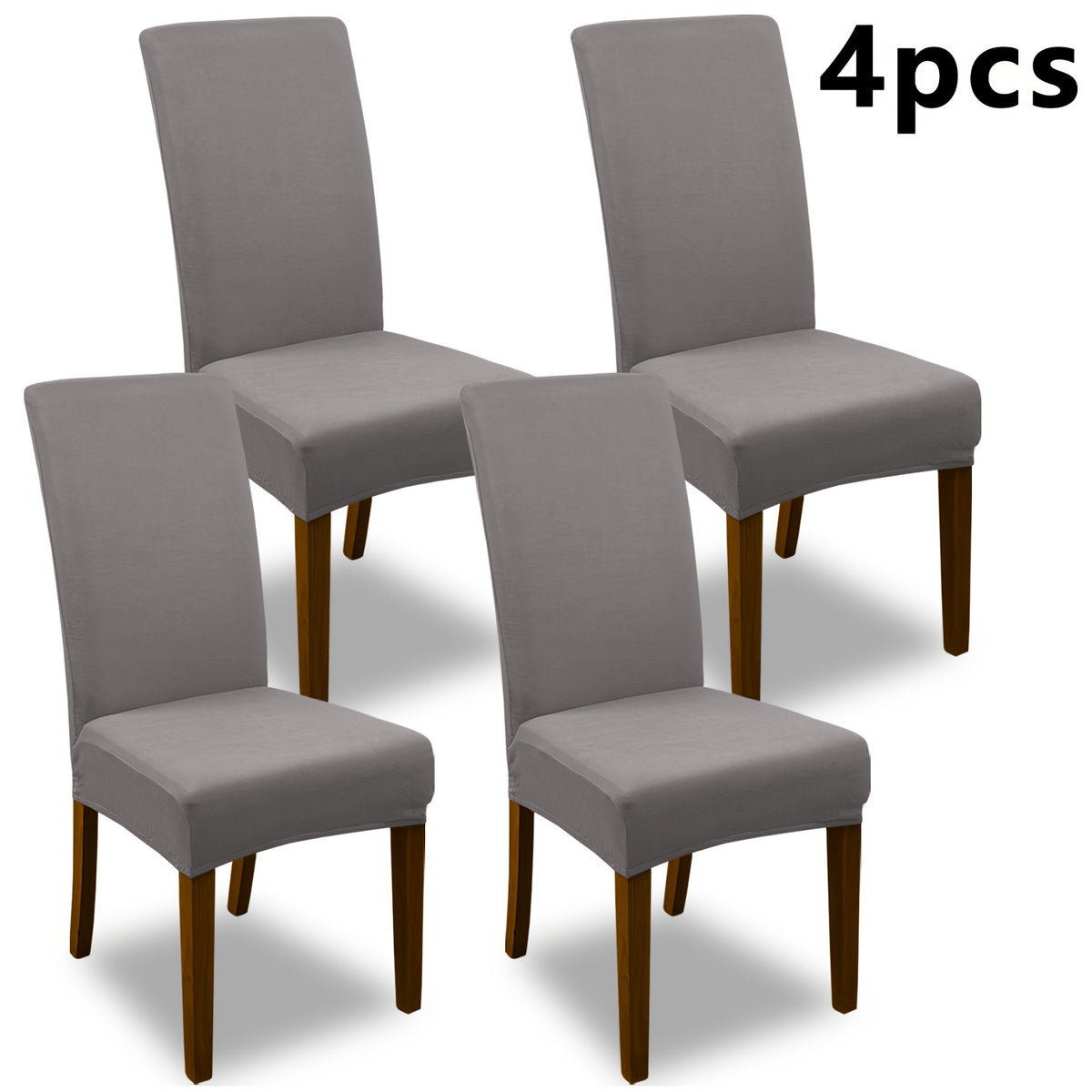 4pcs Set/6pcs Set Milk Elastic Home Kitchen Dining Chair Slipcover, Chair Cover, Furniture Protector For Wedding Office Living Room, Easy To Install, Suitable For Any Dining Chair.Halloween Gift, Halloween Home Decorations