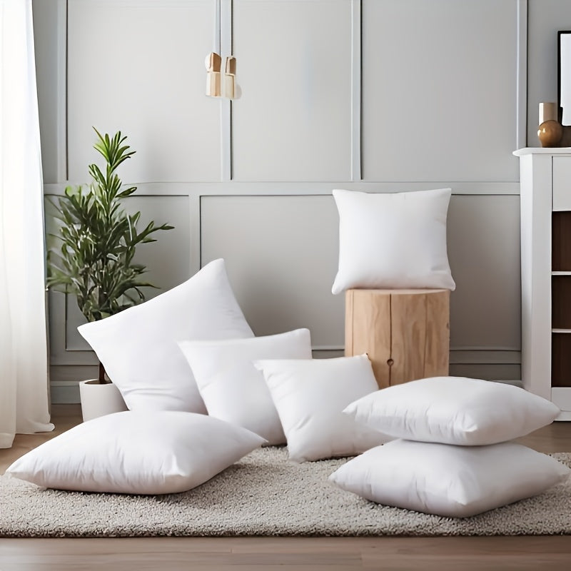 1/2/4 Pack Hypoallergenic New Fiber Cushion Filling Inserts, White Square Pillow Inserts For Sofa, Bed And Patio. Ideal For Bedroom, Office, Kitchen, Living Room Decor, Outdoor Camping And Spring & Summer Use. Perfect Mother'S Day Gift.