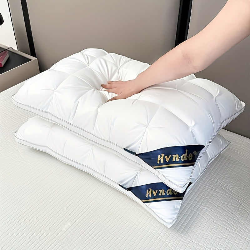 Luxury Hotel Series Pillow Set of Two: Designed for Deep Sleep and Neck Relief, Offering Superior Support. The High-resilience, High-bounce Pillow Core Resists Sagging, While the Hypoallergenic Soft Fabric Provides a Cool, Breathable Comfort