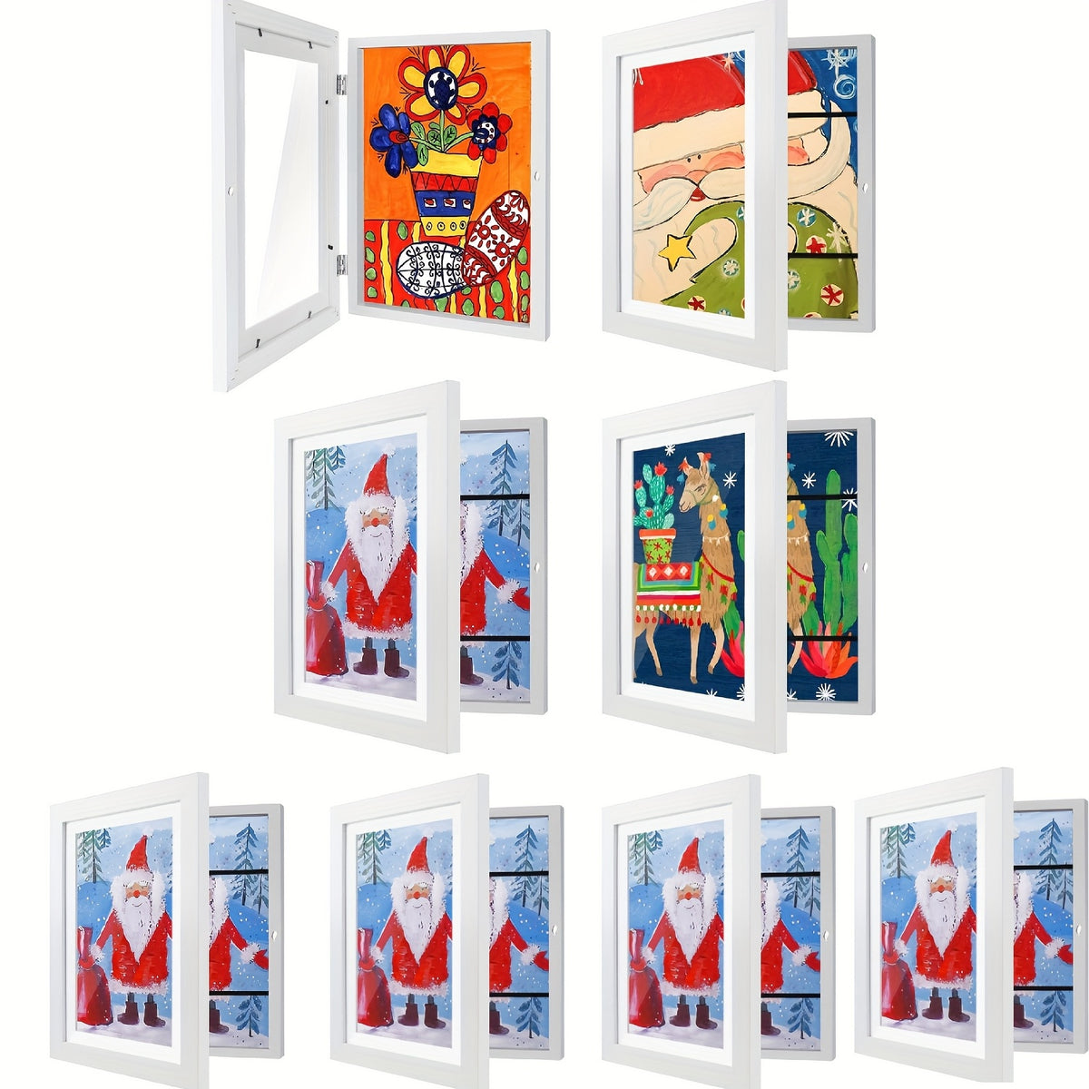 1/ 2/ 4/ 8 Pack Kids Artwork Frames Changeable, 8.5x11in Kids Art Frames Front Opening, Children Art Projects Kids Art Frames Picture Frames For Kids Drawing, Crafts, Photos, Holds 130pcs, Kids Christmas Gifts, Stocking Stuffers