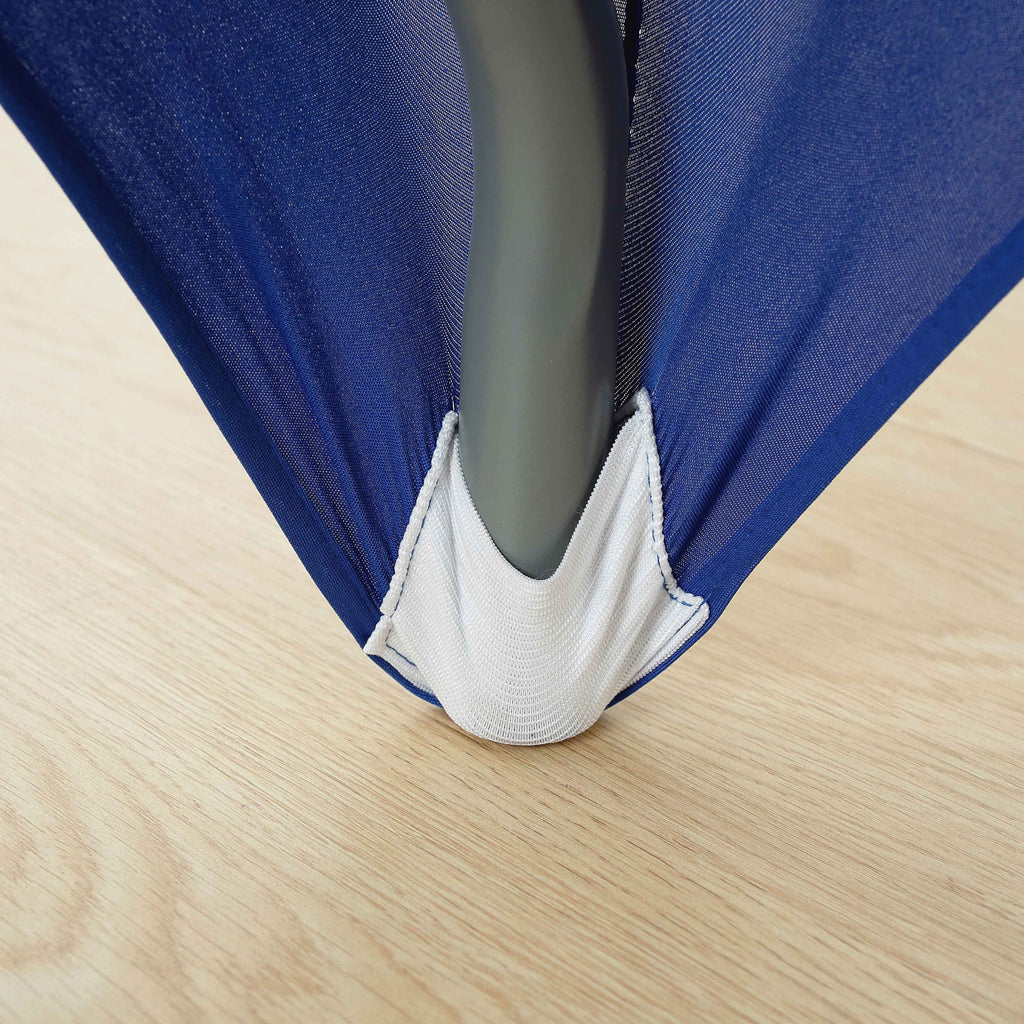 1pcs 4ft/6ft/8ft Spandex Tablecloth, Fitted tablecloth, Wrinkle Resistant Stretchable Rectangle Table Cover For Event, Wedding & Parties