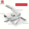 Manual Meat Slicer with Stainless Steel Lever-Style Cutter, Countertop Food Preparation Tool for Beef, Vegetables and Everyday Home Kitchen Cooking