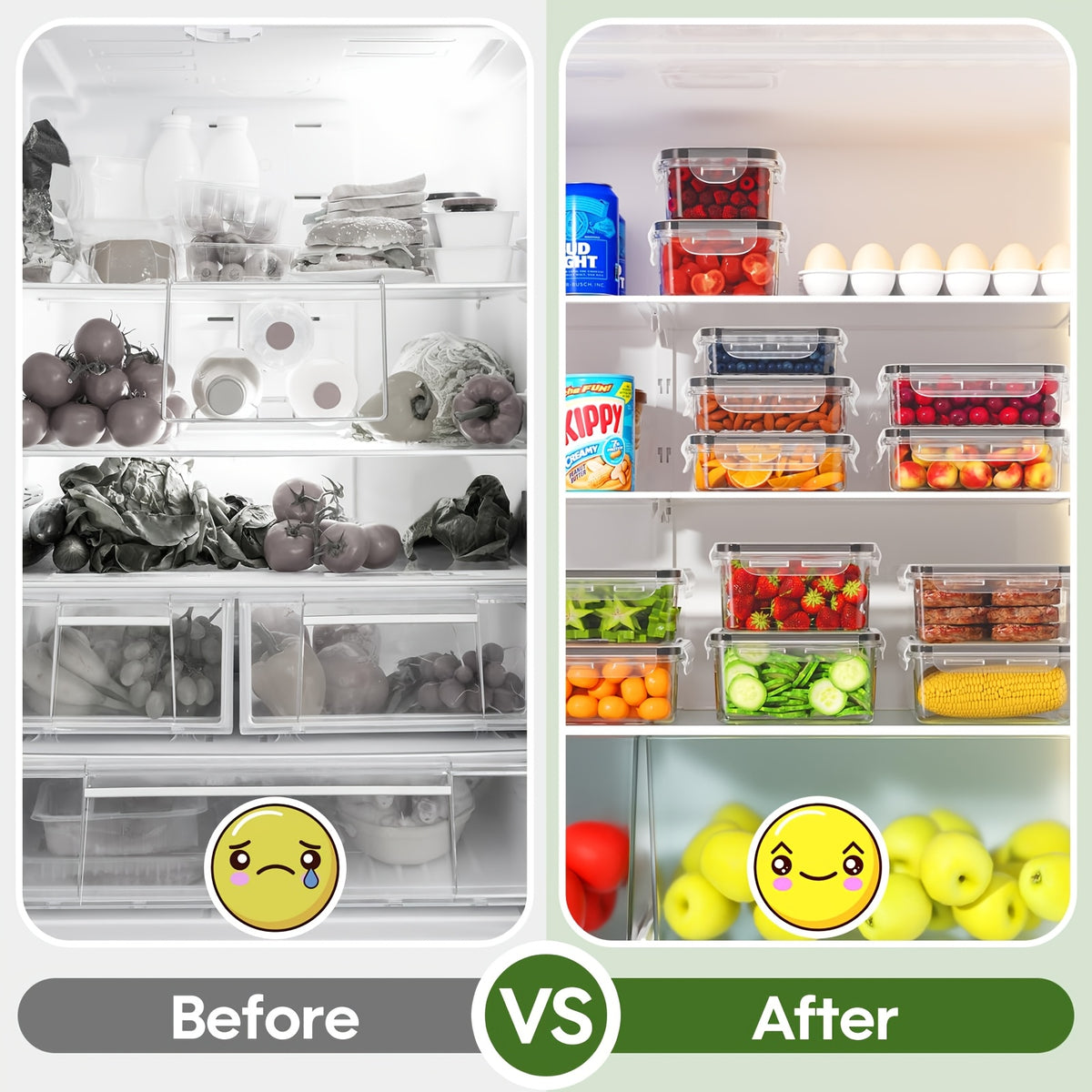 24/40/48pcs (12/20/24 Lids + 12/20/24 Box) Food Storage Container, Fresh-Keeping Boxes, Easy-To-Secure Lids- Airtight Plastic Containers for Food, Suitable for Pantry, Travel, Outdoor Picnics, Kitchen Organization Additions, with Labels Marke