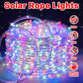 Solar Rope Lights for Outdoor Decor, IP65 LED String Lighting with 8 Patterns, 20–100 ft Options for Patios, Garden Paths, RVs & Christmas