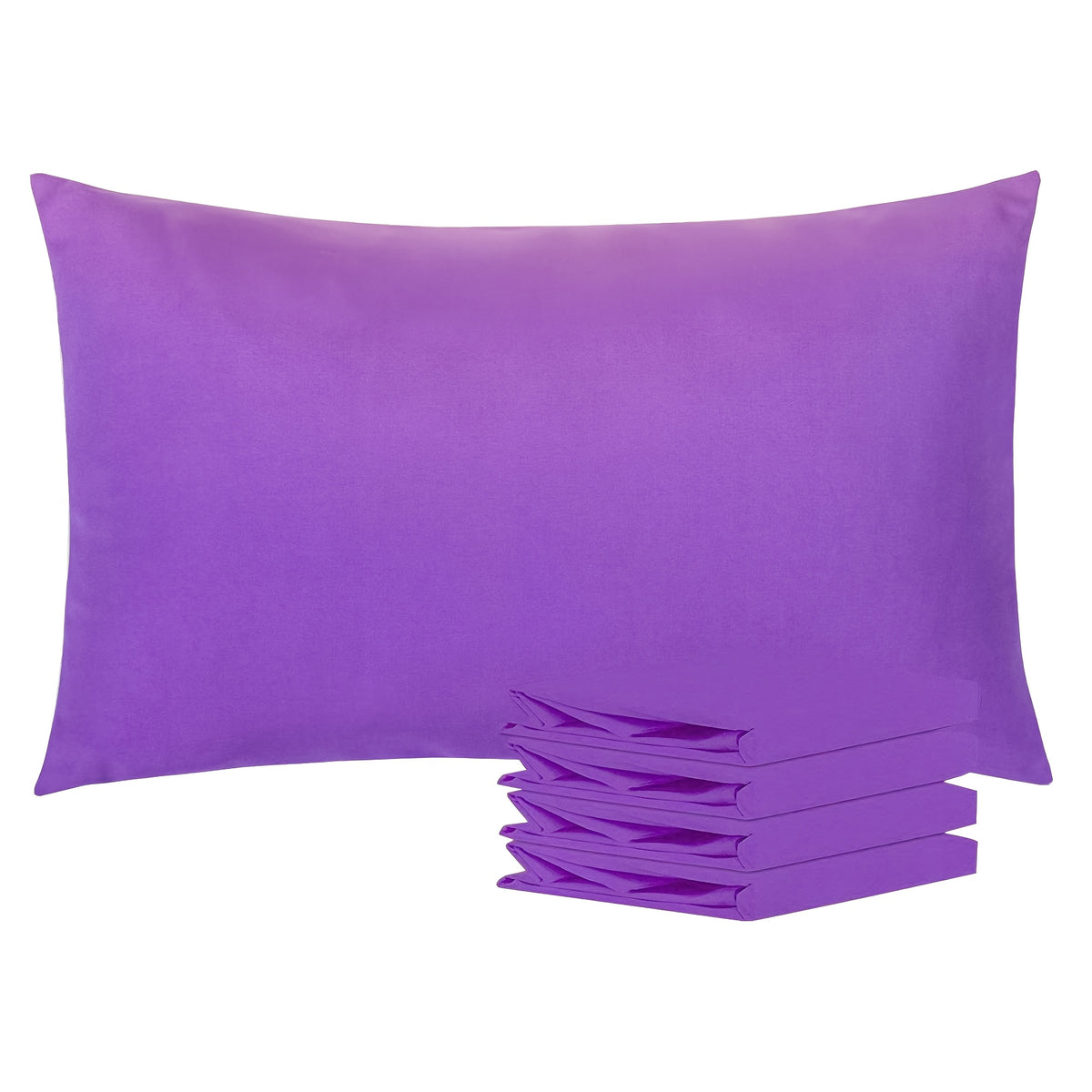 4 Pack 20x30 Brushed Microfiber Pillowcases | Envelope Closure, Soft, Wrinkle-Free, Fade-Resistant, Solid Color, Viscose Blend
