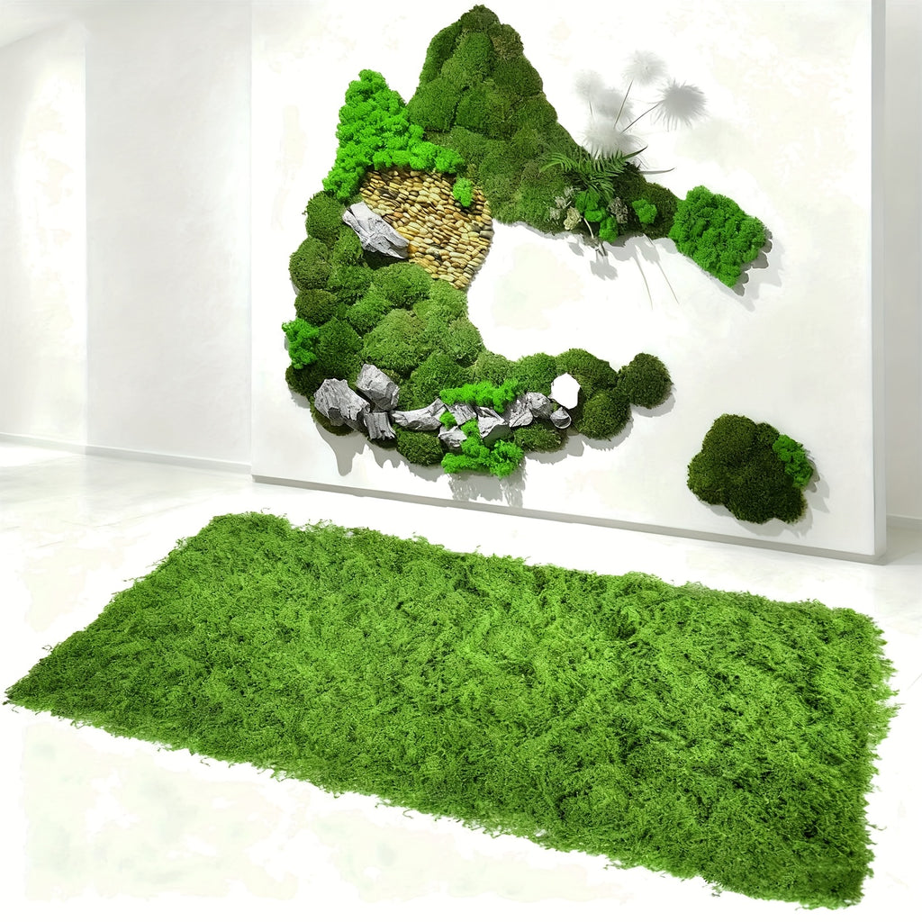 39.37X78.74inch/19.69X39.37inch Artificial Moss Blanket, Artificial Moss, Home Decoration Moss Mat, Easy to Cut, Suitable for Garden, Party, Christmas, Decoration, Fish Tank Landscape, Etc