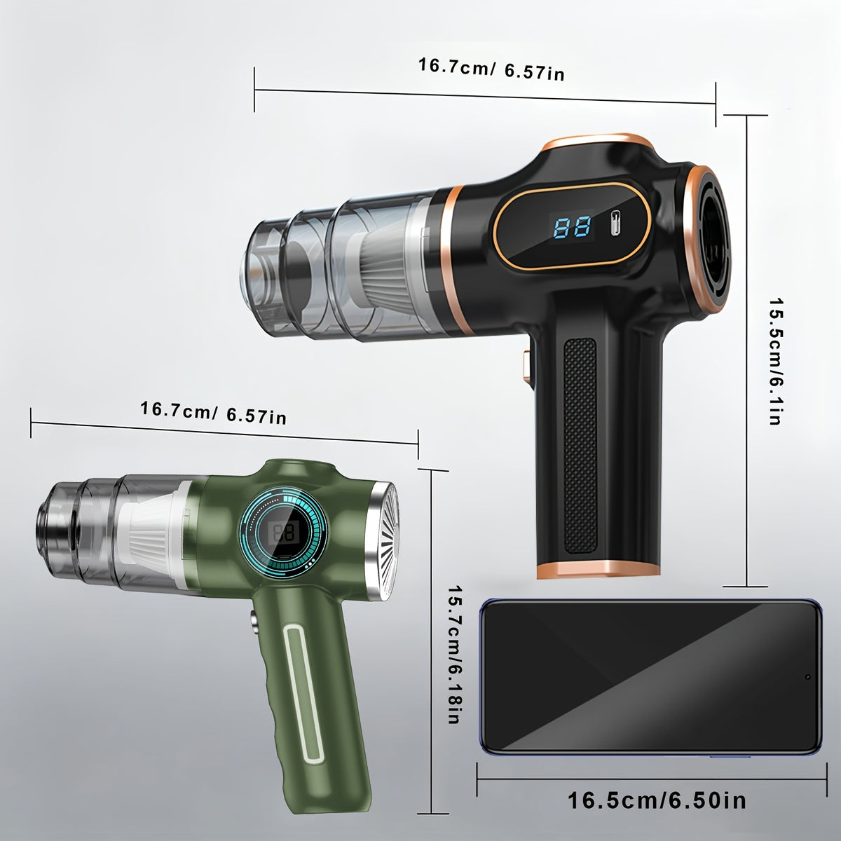 Powerful Handheld Vacuum Cleaner for Pet Hair with Digital Display, Type-C Fast Charging & Washable Filter, Portable Cordless Vac for Car Interior Detailing, Home Upholstery & Office Dust And Debris Cleaning