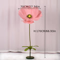 Giant Artificial Poppy Flower, Single Oversized Decorative Bloom in Five Color Options for Wedding Scenes, Shop Window Displays and Statement Home Decor