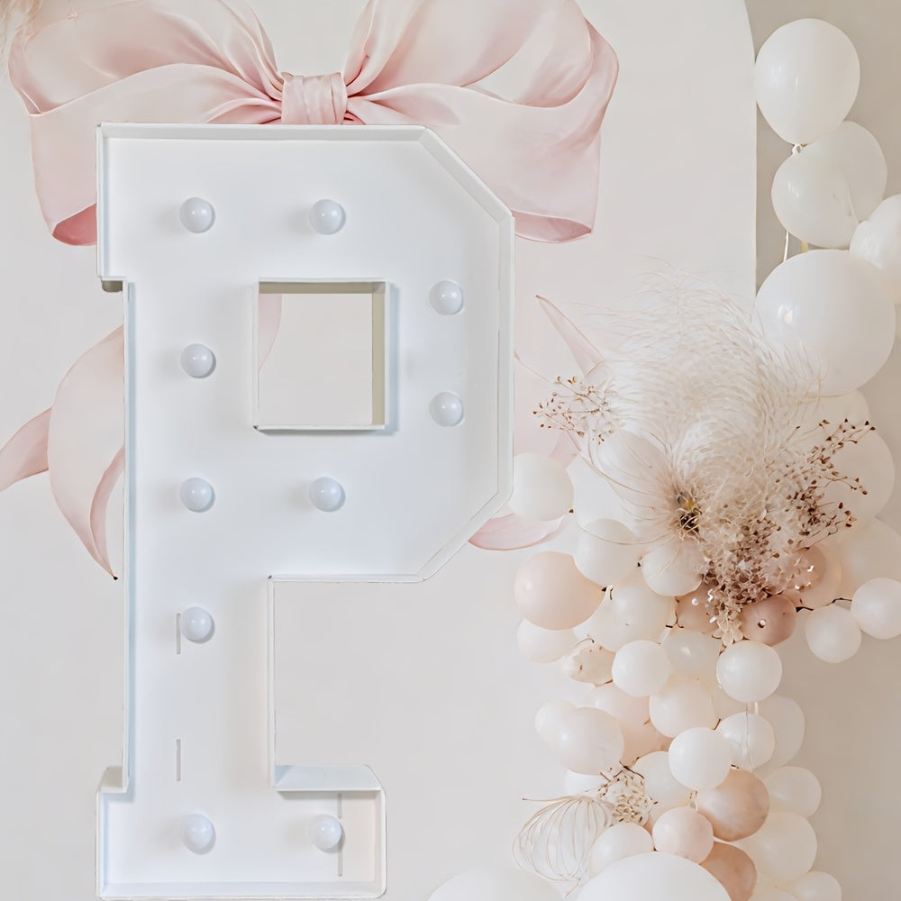 Warm White Lighted Letter Boards, 3FT GBC/MARRY ME//LOVE/HBD for Birthdays, Anniversaries & More Wall Pediments KT Board Marquee Letters Light