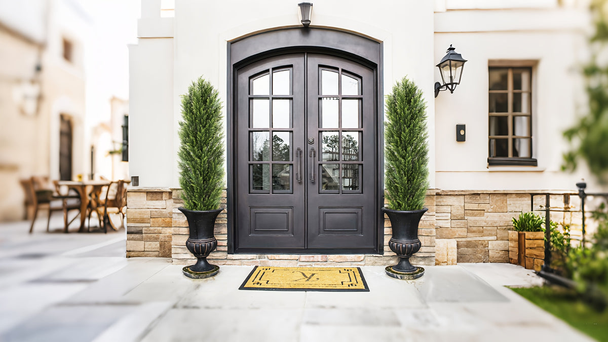2-Pack Artificial Pine Tree, Faux Greenery Shaped Tree, Artificial Christmas Tree, Suitable for Indoor/Outdoor, Courtyard, Front Door