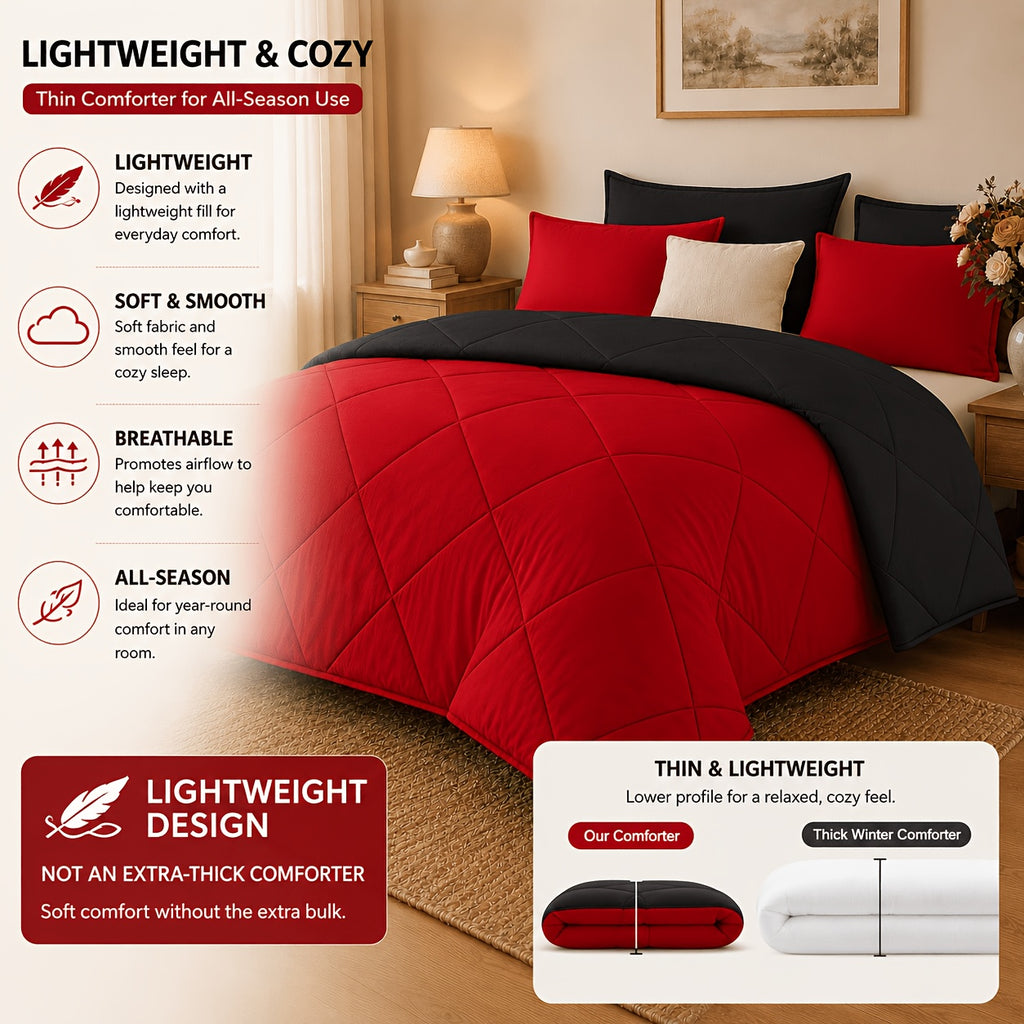 Diamond Quilted Comforter Set with Pillowcases, 2 or 3-Piece Soft Microfiber-Filled Bedding in Twin Queen King with Pinch Pleat Style Options